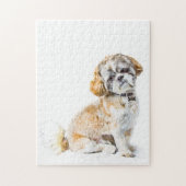 Shih Tzu Dog Jigzaag Puzzle Legpuzzel (Verticaal)