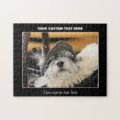 Shih Tzu Dog Jigzaag Puzzle Legpuzzel (Horizontaal)