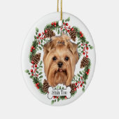 Shih Tzu dog Keramisch Ornament (Rechts)