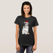 Shih Tzu Dog-kerstlampjes T-shirt (Voorkant volledig)