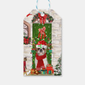 Shih Tzu Dog Kerstmis Cadeaulabel