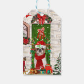 Shih Tzu Dog Kerstmis Cadeaulabel
