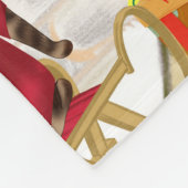 Shih Tzu Dog Kerstmis Fleece Deken (Hoek)