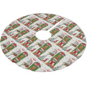 Shih Tzu Dog Kerstmis Kerstboom Rok (Gekanteld)