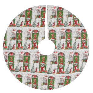 Shih Tzu Dog Kerstmis Kerstboom Rok