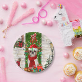 Shih Tzu Dog Kerstmis Papieren Bordje (Feest)