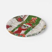 Shih Tzu Dog Kerstmis Papieren Bordje (Gekanteld)