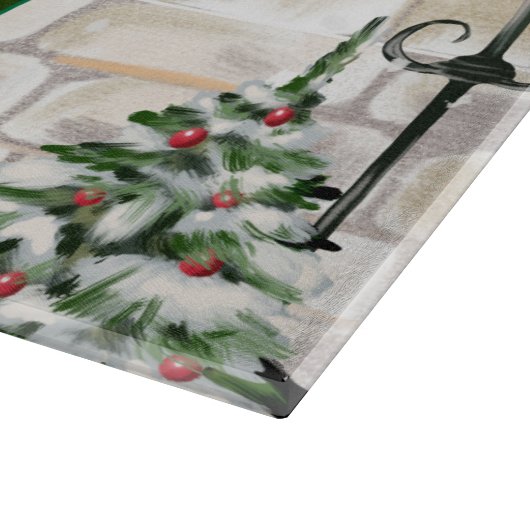 Shih Tzu Dog Kerstmis Snijplank (Hoek)