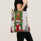 Shih Tzu Dog Kerstmis Tote Bag (Dichtbij)