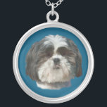 Shih Tzu Dog-Ketting Zilver Vergulden Ketting<br><div class="desc">Deze kleine Shih Tzu-hond met zijn schattige knuffelige gezicht voegt aantrekkingskracht toe die elke dierenliefhebber leuk zal vinden. Het is vooral leuk op dit ketting.</div>