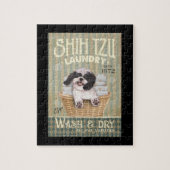 Shih Tzu Dog Laundry Cute Shih Tzu Life Puppy Tzu Legpuzzel (Verticaal)