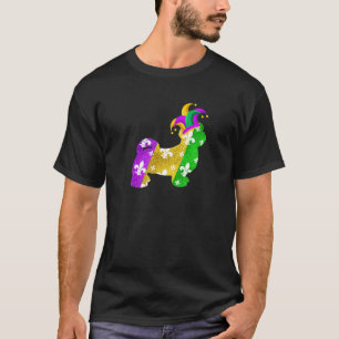 Shih Tzu Dog Mardi Gras Carnivalen Funny Puppy Lov T-shirt