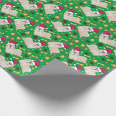 Shih Tzu Dog met Kerstmis Cadeaupapier (Hoek)