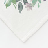 Shih Tzu Dog Mom Floral Fleece Deken (Hoek)