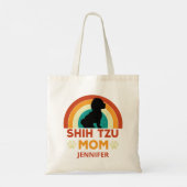 Shih Tzu Dog Mom Sunset gepersonaliseerd Tote Bag (Achterkant)