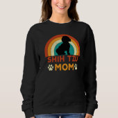 Shih TZU Dog Mom Sunset Trui (Voorkant)
