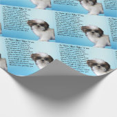 Shih Tzu Dog - Nan Poem Cadeaupapier (Hoek)