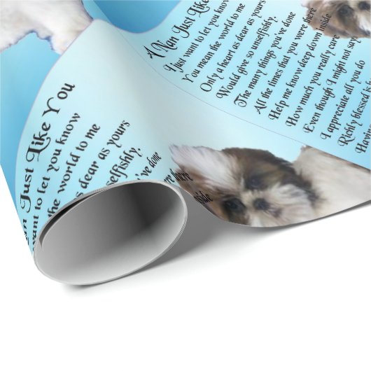 Shih Tzu Dog - Nan Poem Cadeaupapier (Rol Hoek)