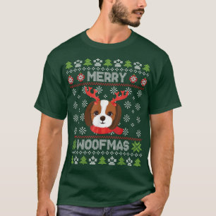 Shih Tzu Dog Noel Costume Snow Merry KerstWoo T-shirt