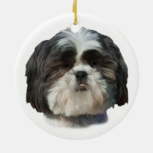 Shih Tzu Dog Ornament (Achterkant)