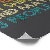 Shih Tzu Dog Owner Coffee Lovers Funny Quote Vinta Poster (Hoek)