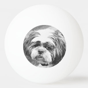 SHIH TZU DOG PINGPONGBAL