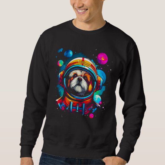 Shih Tzu Dog Planet Space Trui (Voorkant)