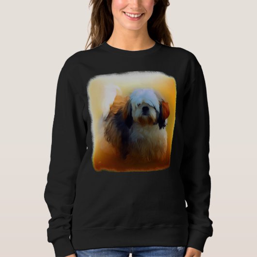 Shih Tzu Dog Portret Trui (Voorkant)