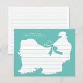 Shih-Tzu Dog Puppy Long Hair Bedankkaart (Voorkant / Achterkant)