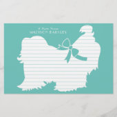 Shih-Tzu Dog Puppy Long Hair Briefpapier (Voorkant)