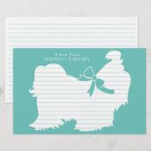 Shih-Tzu Dog Puppy Long Hair Briefpapier (Voorkant / Achterkant)