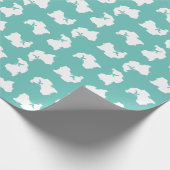 Shih-Tzu Dog Puppy Long Hair Cadeaupapier (Hoek)