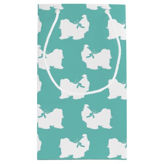 Shih-Tzu Dog Puppy Long Hair Klein Cadeauzakje (Achterkant)