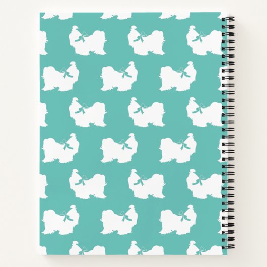 Shih-Tzu Dog Puppy Long Hair Notitieboek (Achterkant)