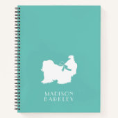 Shih-Tzu Dog Puppy Long Hair Notitieboek (Voorkant)