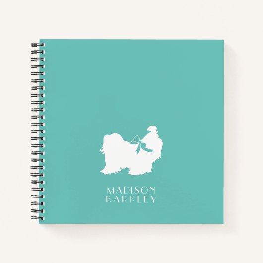 Shih-Tzu Dog Puppy Long Hair Notitieboek (Voorkant)