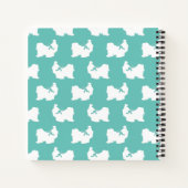 Shih-Tzu Dog Puppy Long Hair Notitieboek (Achterkant)