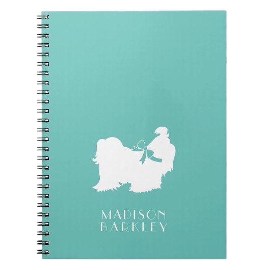 Shih-Tzu Dog Puppy Long Hair Notitieboek (Voorkant)