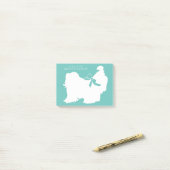 Shih-Tzu Dog Puppy Long Hair Post-it® Notes (Op bureau)