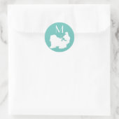 Shih-Tzu Dog Puppy Long Hair Ronde Sticker (Tas)