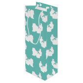 Shih-Tzu Dog Puppy Long Hair Wijn Cadeautas (Achterkant Gekanteld)