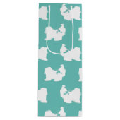 Shih-Tzu Dog Puppy Long Hair Wijn Cadeautas (Voorkant)