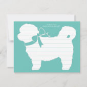 Shih Tzu Dog Puppy Teddy Bear Short Hair Bedankkaart (Voorkant)