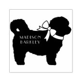 Shih Tzu Dog Puppy Teddy Bear Short Hair Rubberstempel (Afrduk)