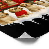 Shih Tzu Dog Red Truck Christmas Tree Santa Ugly X Poster (Hoek)