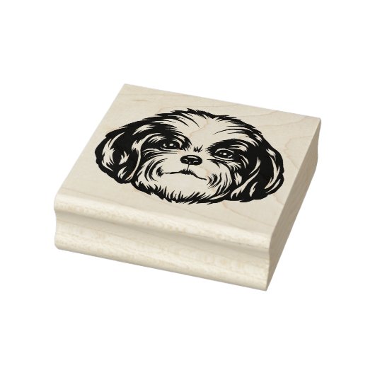 Shih Tzu Dog Rubberstempel (Stempel)