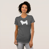 Shih Tzu Dog Silhouette T-shirt (Voorkant volledig)