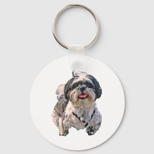 Shih Tzu Dog Sleutelhanger (Voorkant)