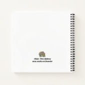 Shih Tzu Dog Square Notitieboek (Achterkant)