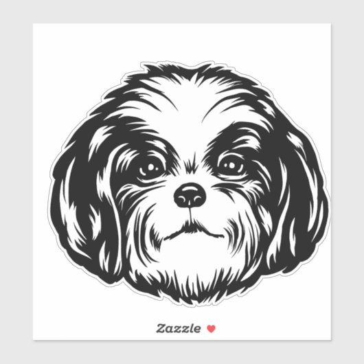 Shih Tzu Dog Sticker (Vel)